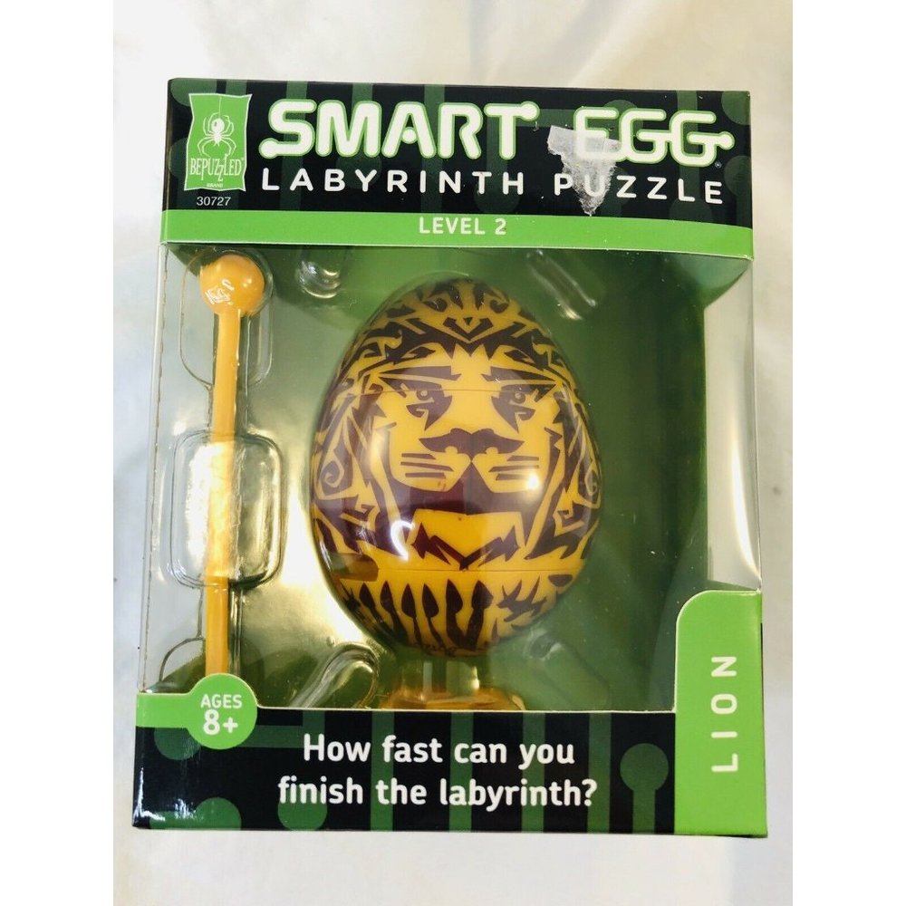 Bepuzzled Lion 2-Layer Smart Egg Labyrinth Puzzle